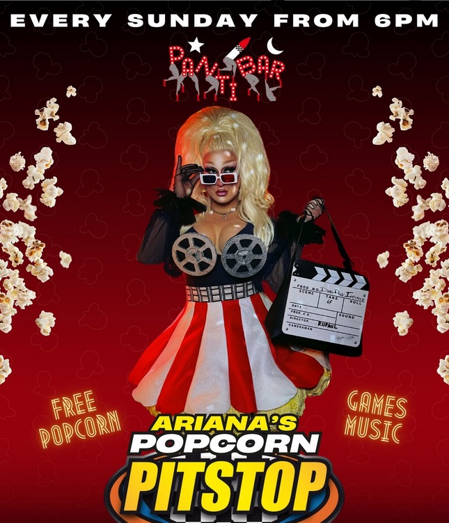 Ariana's popcorn pitstop