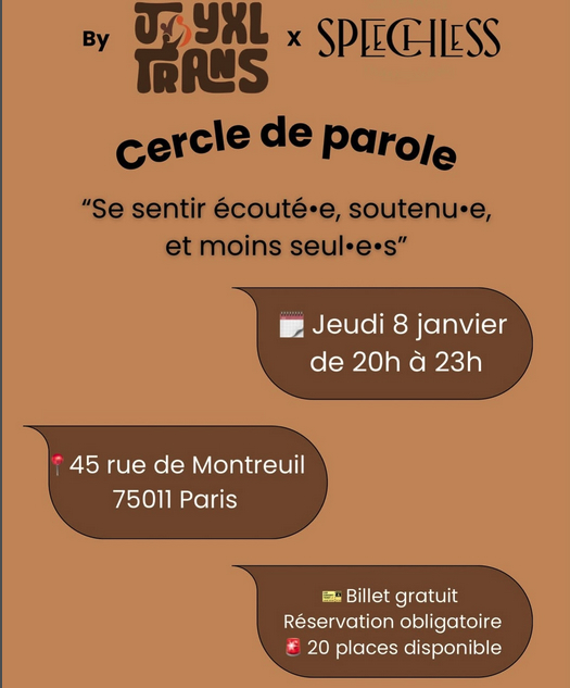 Cercle de parole trans