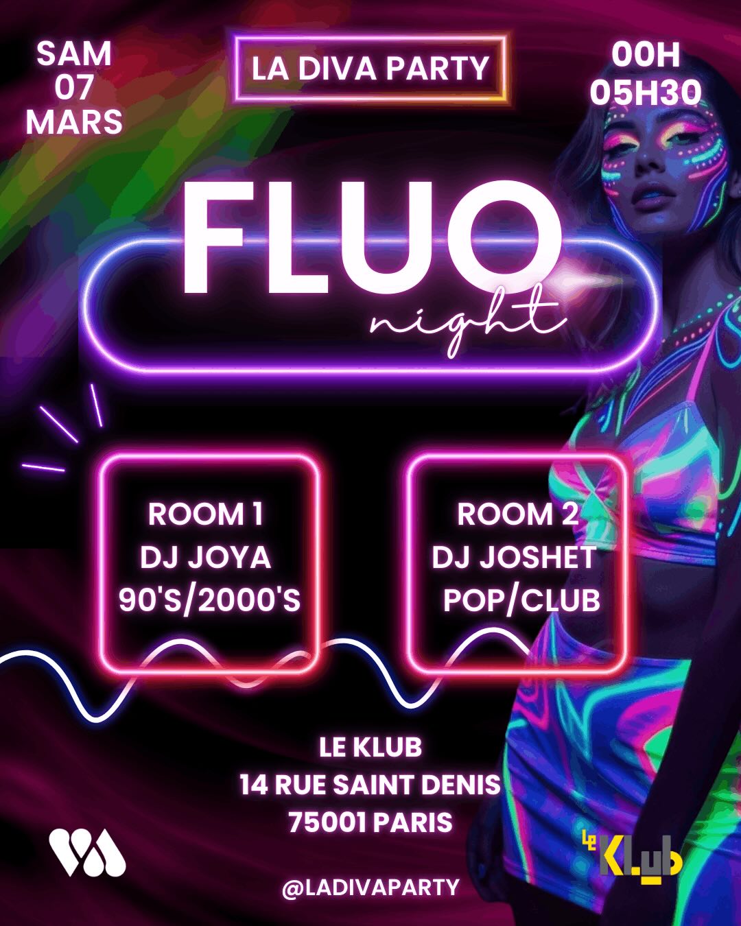 Diva party - fluo night
