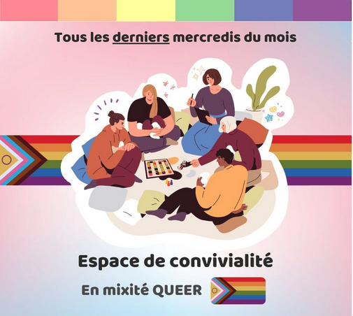 Espace de convivialité pour les personnes queer