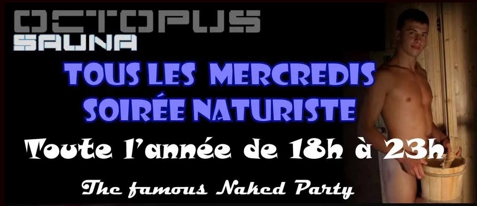 Sauna/cruising 100% masculin - naturiste à partir de 18h